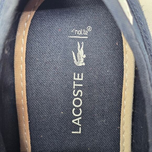 LACOSTE SIDELINE 319 SNEAKERS – NAVY – GUM SOLE – WOMEN’S US 7 – 2019 RELEASE - Picture 7 of 11